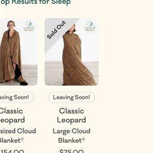 Little Sleepies Leopard Print Blanket (sold out & retiring print)